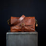 París Cognac Leather Camera Bag - Handmade Bronkey Premium Goods ®