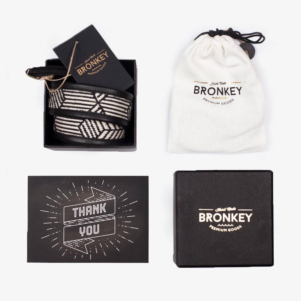 Limited Edition - Jaipur #115 - Fabric & Leather camera strap - Handmade Bronkey Premium Goods ®