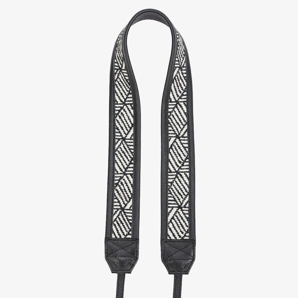 Jaipur #103 - Fabric & Leather camera strap - Handmade Bronkey Premium Goods ®