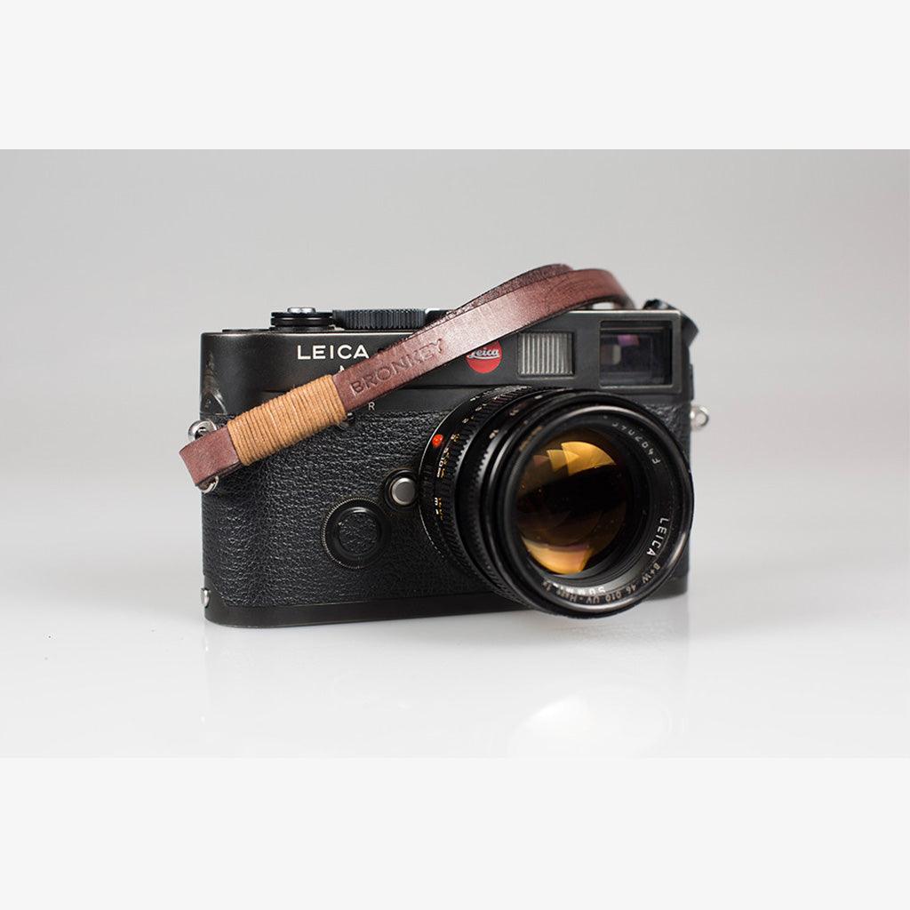 Tokyo #205 - Brown & Tanned leather camera strap - Handmade Bronkey Premium Goods ®