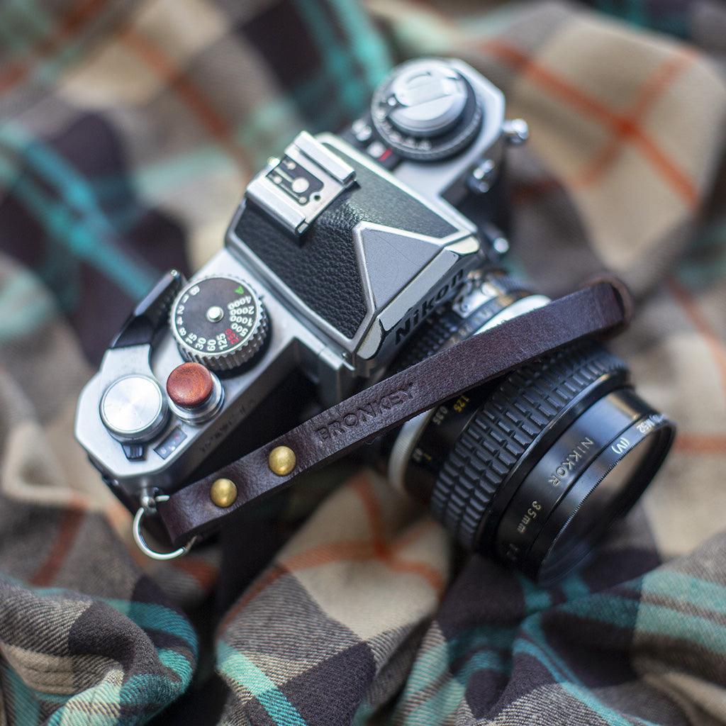 Berlin #202 - Brown Leather camera strap - Handmade Bronkey Premium Goods ®