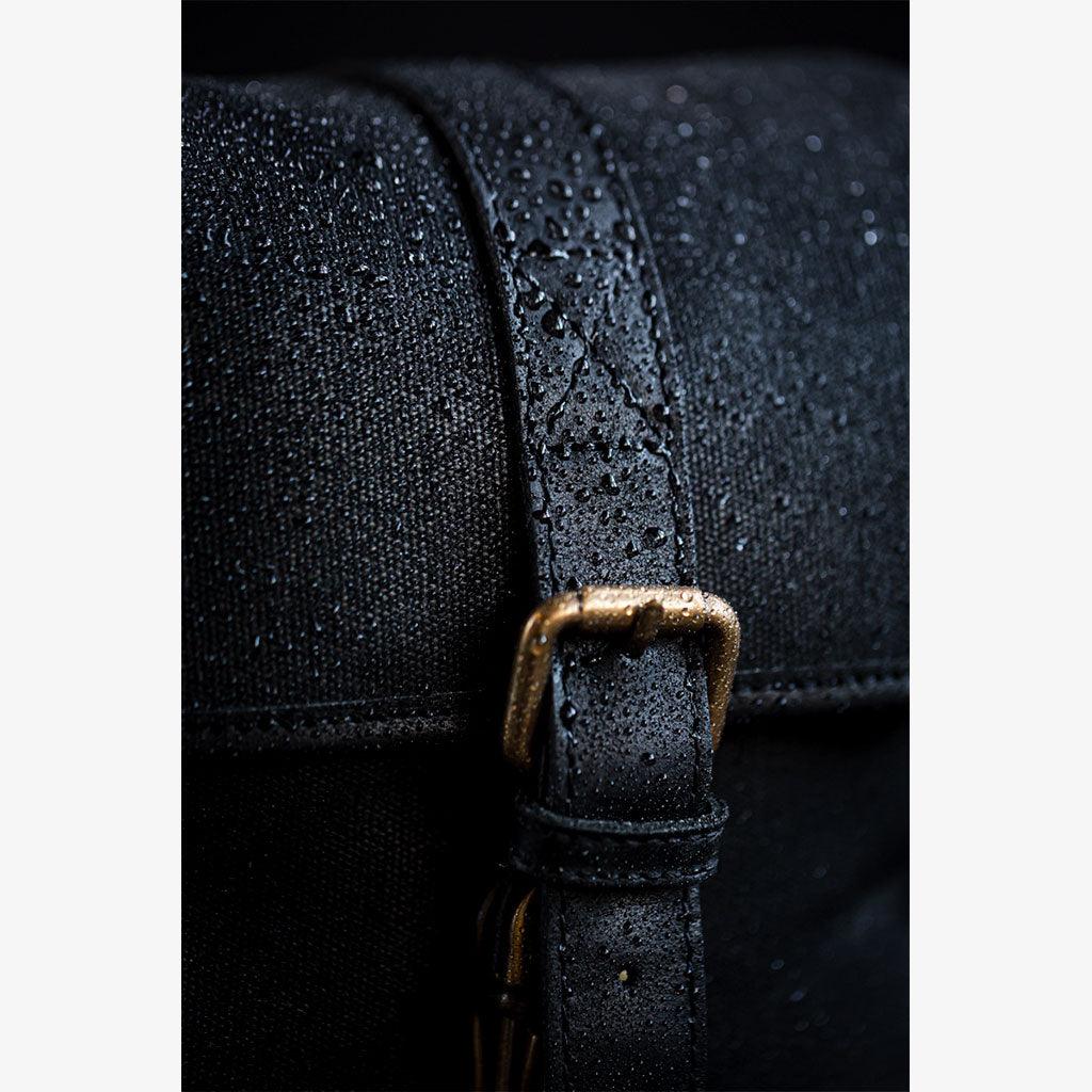 Limited Edition - Berlin Black Waxed Canvas Camera Bag - Handmade Bronkey Premium Goods ®