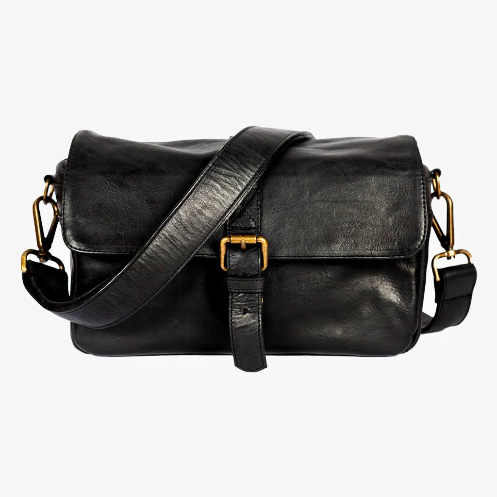 París Black Leather Camera Bag - Handmade Bronkey Premium Goods ®