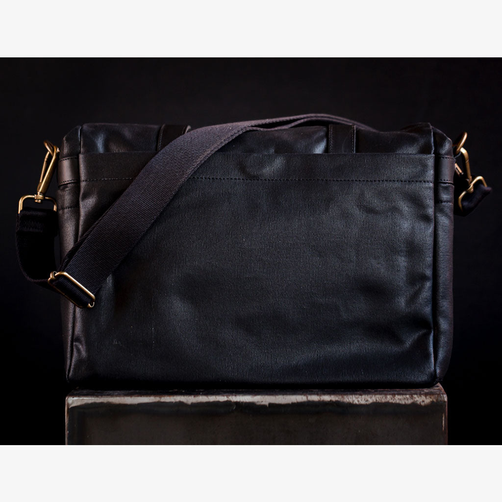 Limited Edition - Roma Black Waxed Canvas Camera Bag