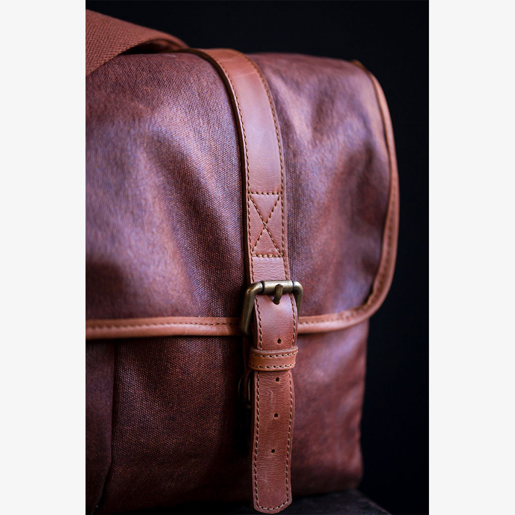 Limited Edition - Roma Coffee Waxed Canvas Camera Bag
