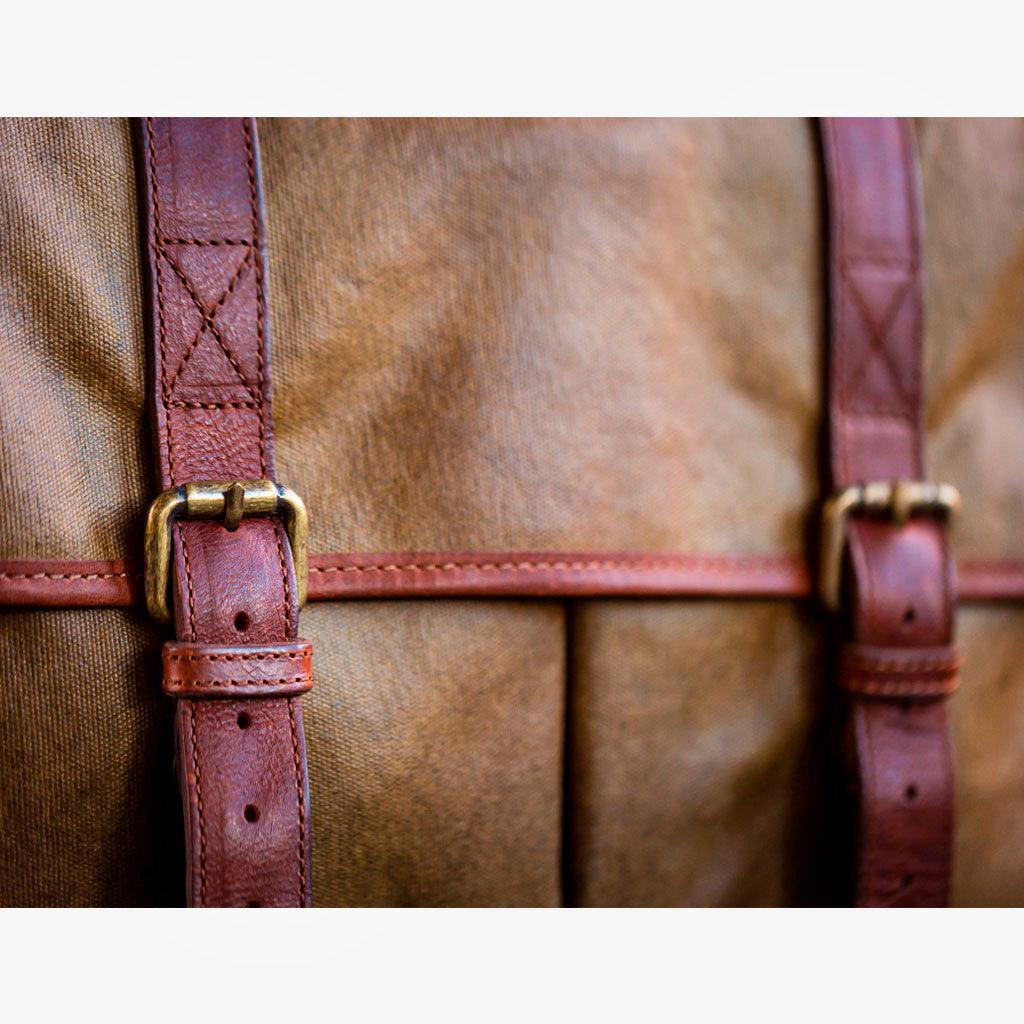 Limited Edition - Roma Olive Green Waxed Canvas Camera Bag - Handmade Bronkey Premium Goods ®