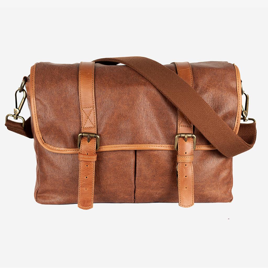 Roma Coffee Waxed Canvas Camera Bag - Handmade Bronkey Premium Goods ®