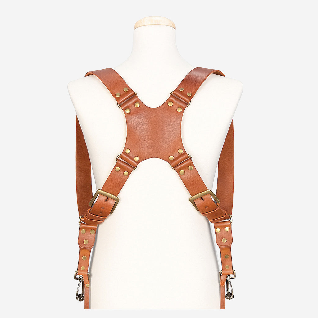 Berlin #504 - Cognac dual leather camera strap - Limited Edition