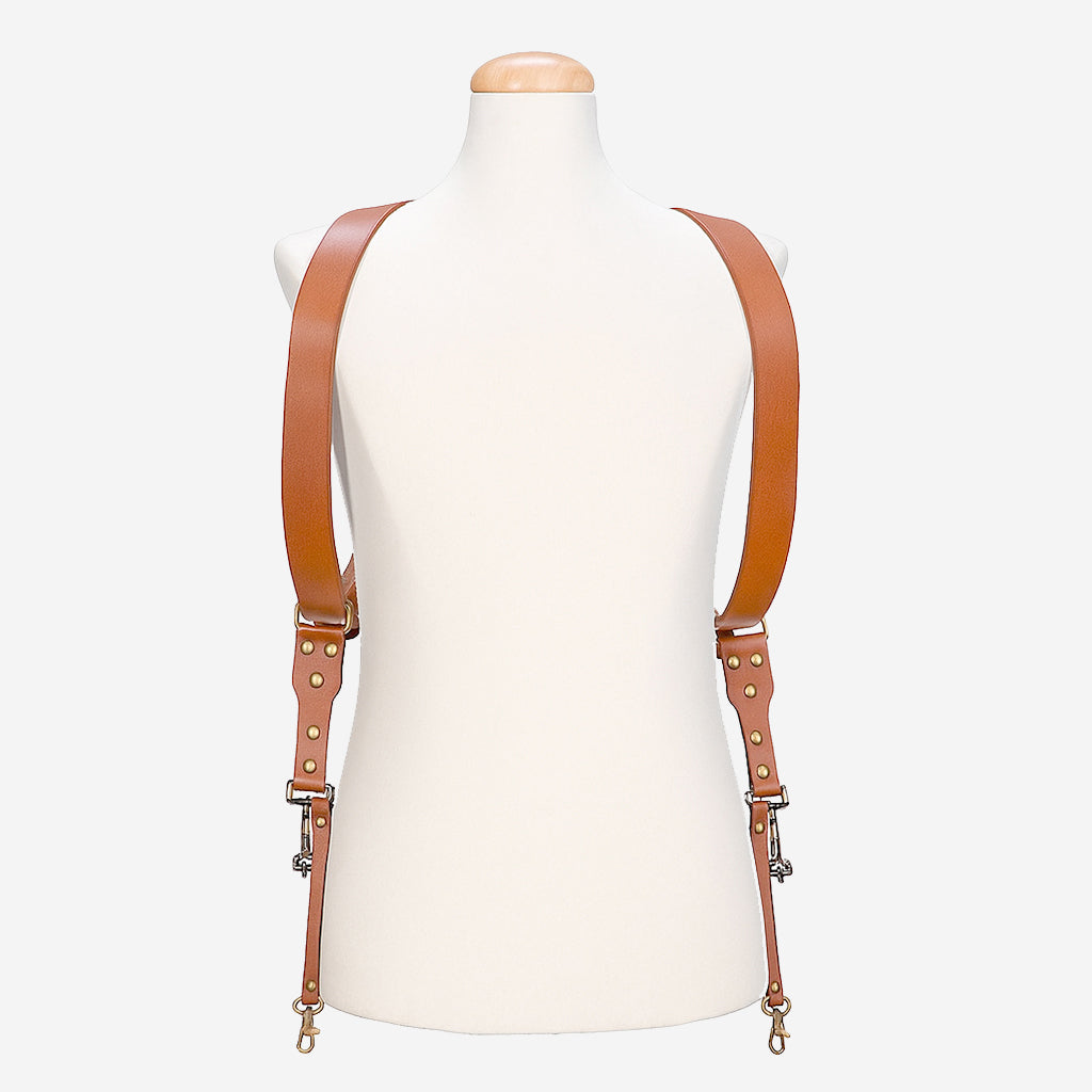 Berlin #504 - Cognac dual leather camera strap - Limited Edition