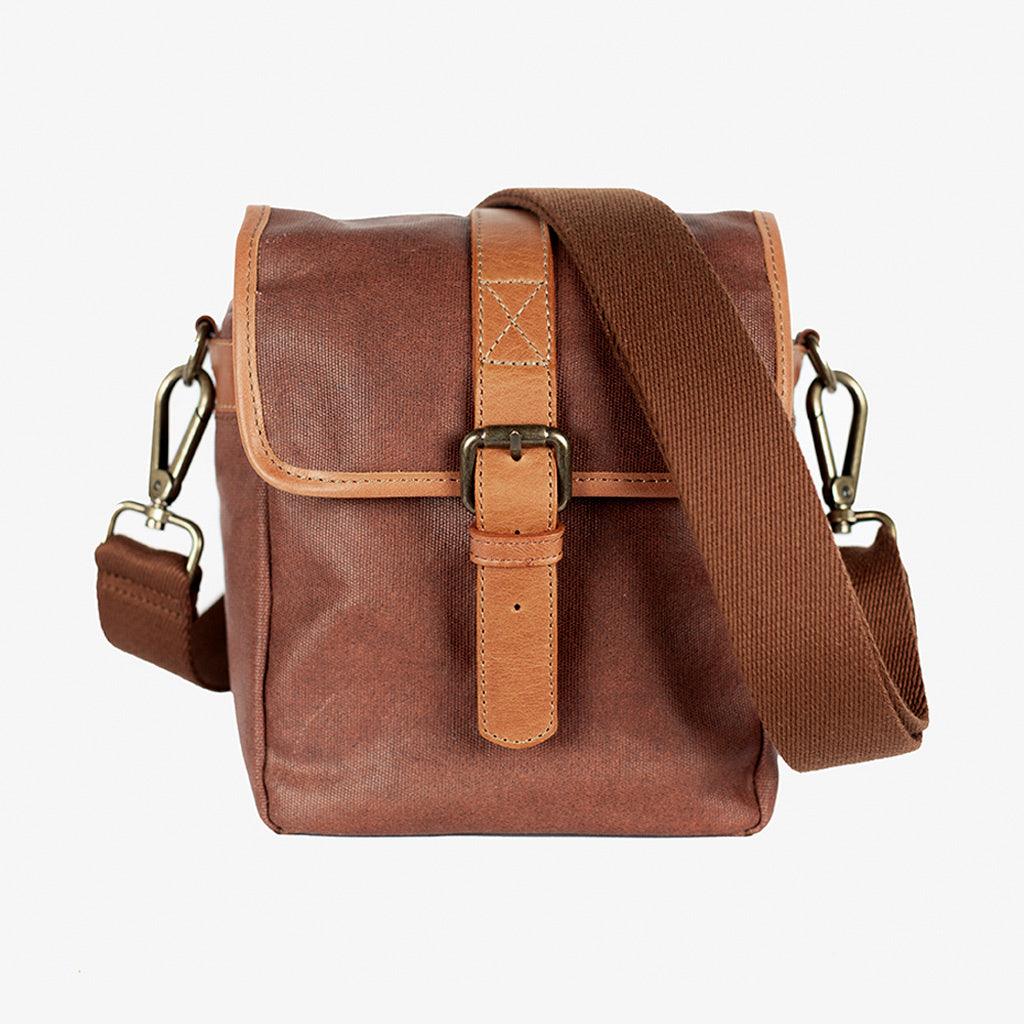 Berlin Coffee Waxed Canvas Camera Bag - Handmade Bronkey Premium Goods ®