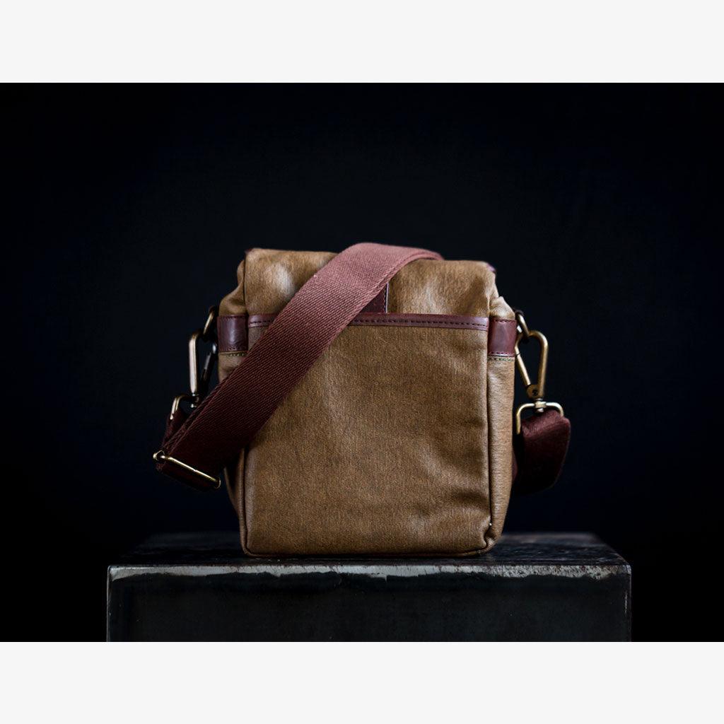 Limited Edition - Berlin Olive Green Waxed Canvas Camera Bag - Handmade Bronkey Premium Goods ®