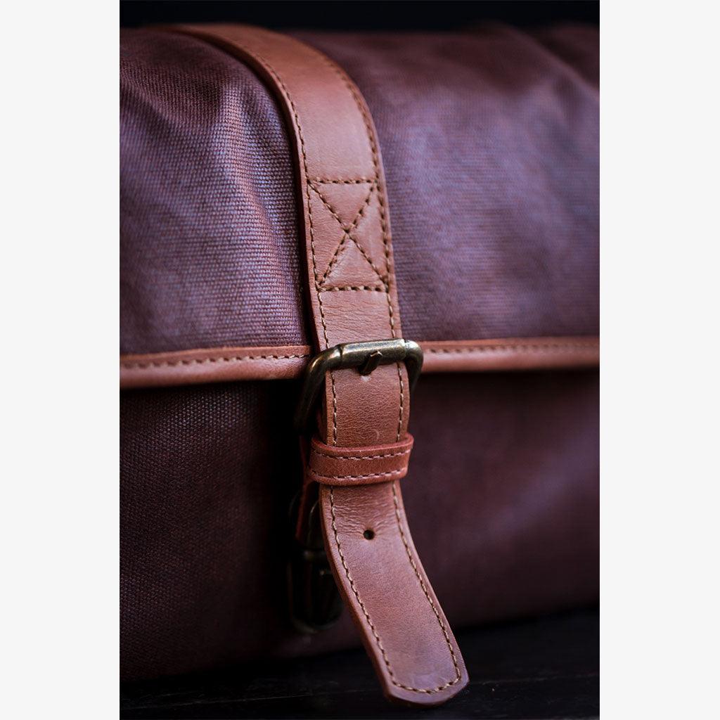 Limited Edition - París Coffee Waxed Canvas Camera Bag - Handmade Bronkey Premium Goods ®