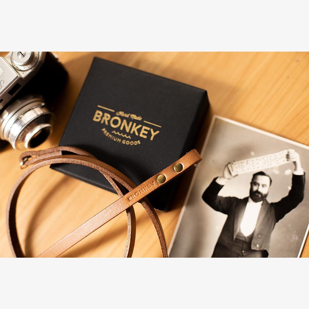 Berlin #103 - Tanned Leather camera strap - Handmade Bronkey Premium Goods ®