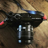 Tokyo #102 - Brown & Red leather camera strap - Handmade Bronkey Premium Goods ®