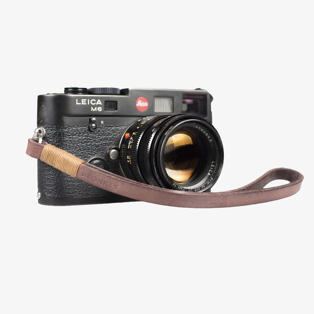 Tokyo #205 - Brown &amp; Tanned leather camera strap