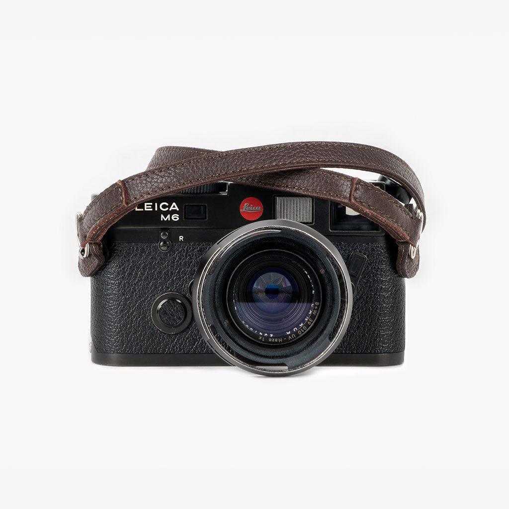 Roma #102 - Brown Leather camera strap