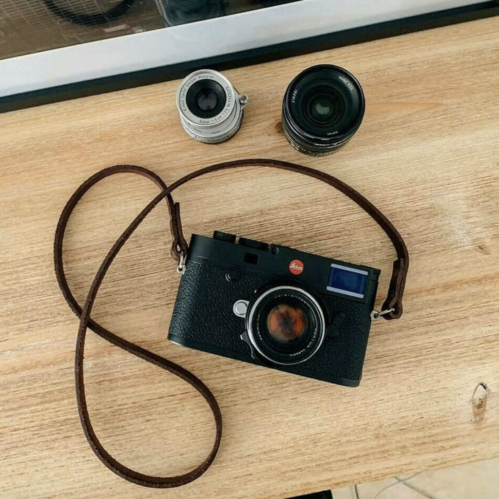 Berlin #102 - Brown Leather camera strap