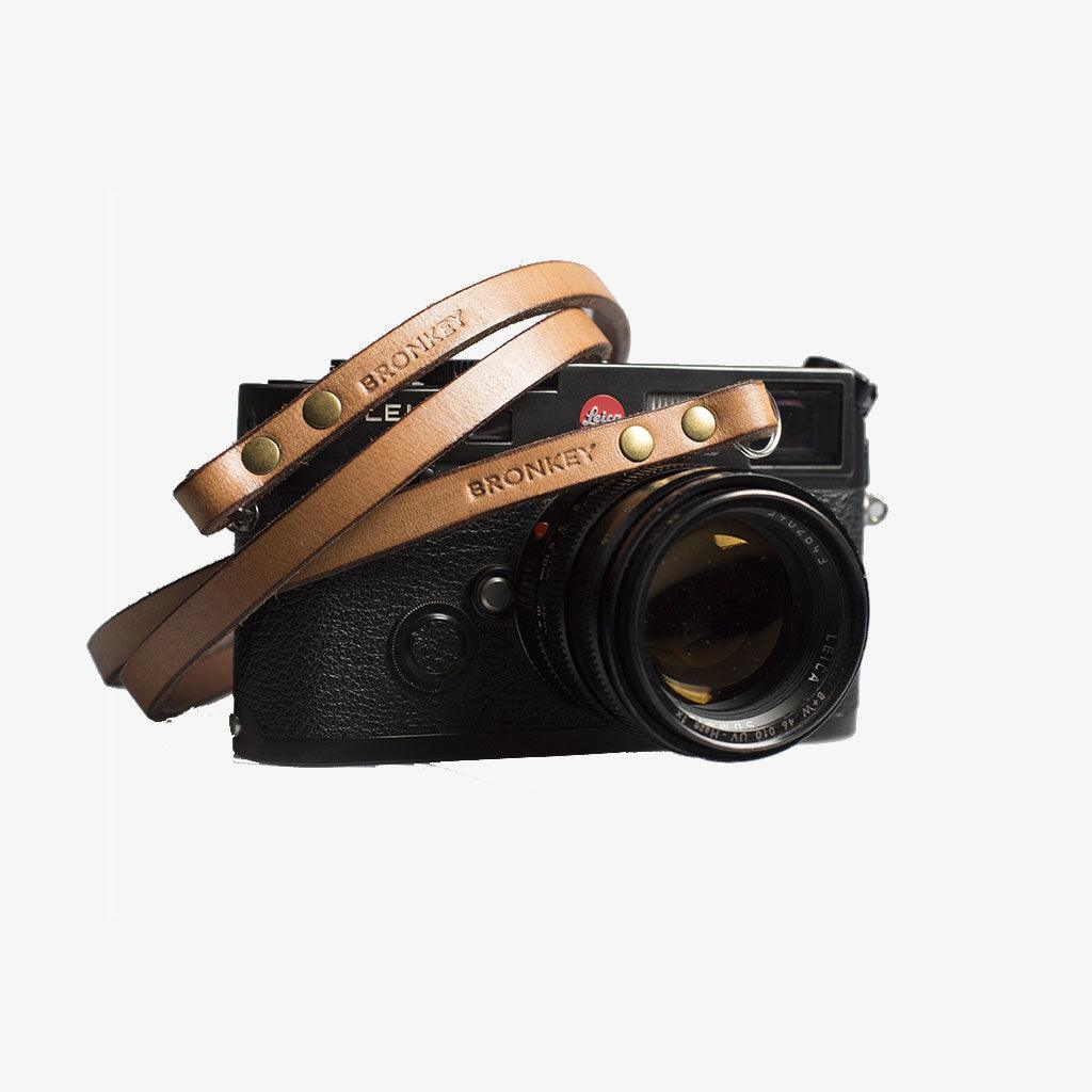 Berlin #103 - Tanned Leather camera strap - Handmade Bronkey Premium Goods ®