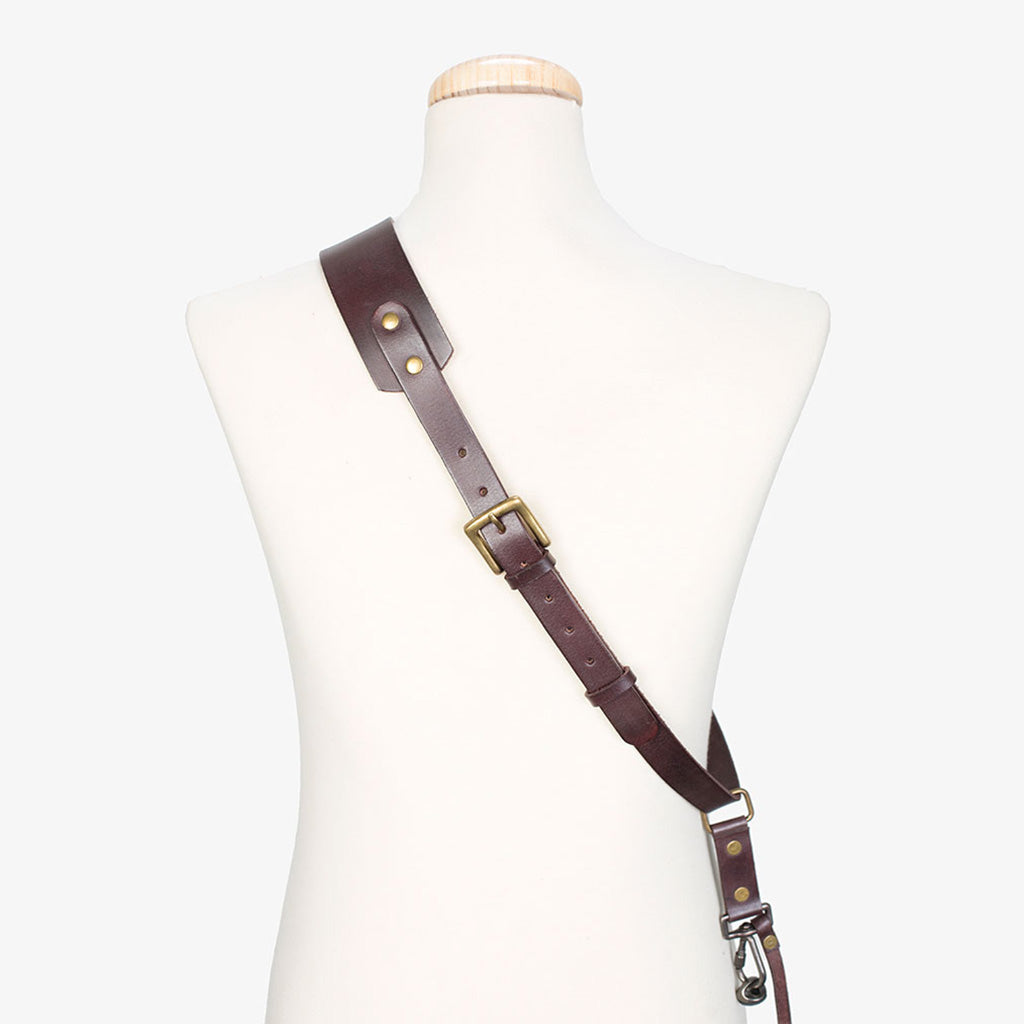 Berlin #602 - Brown sling leather camera strap