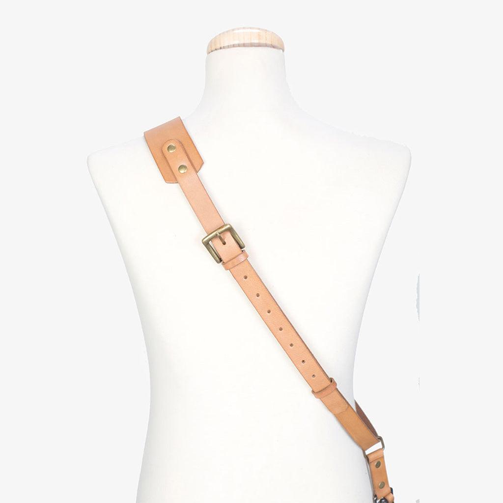 Berlin #603 - Tanned sling leather camera strap - Handmade Bronkey Premium Goods ®