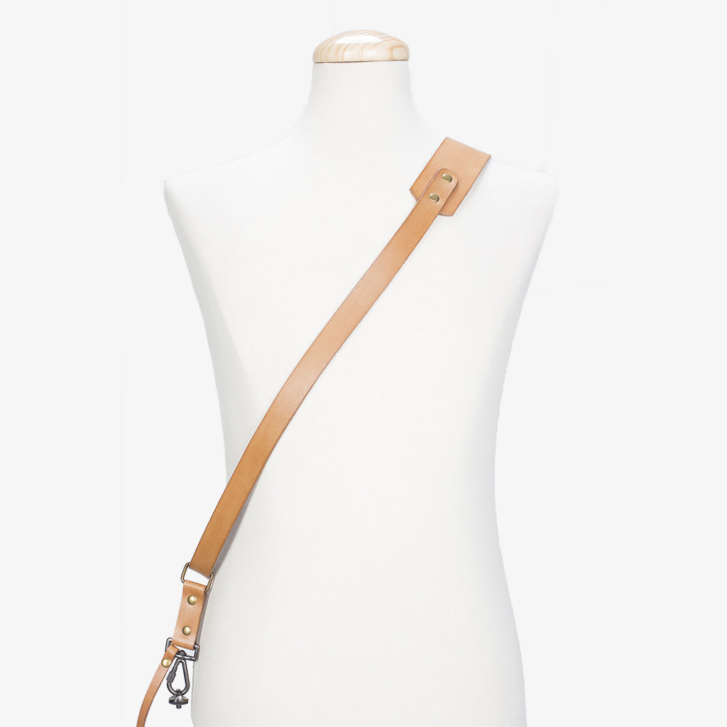 Berlin #603 - Tanned sling leather camera strap